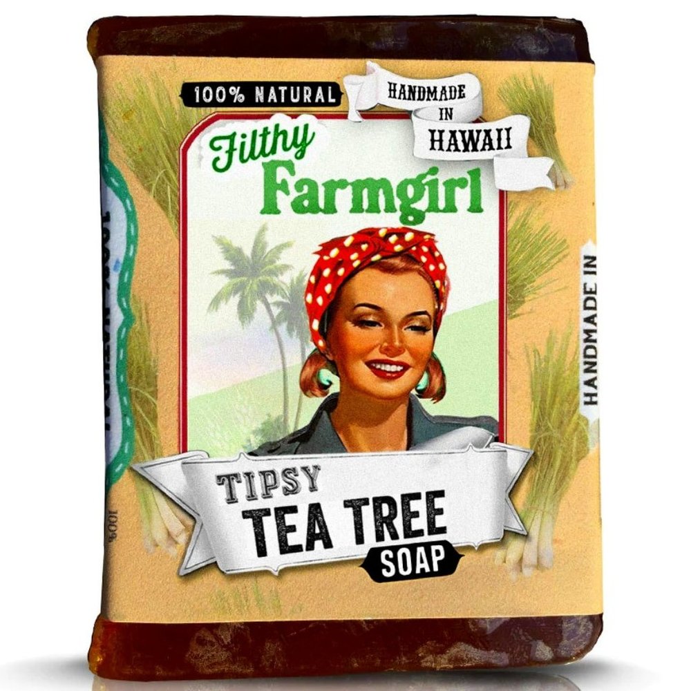100% Natural Organic Soap. Tipsy Tea Tree. Handmade in Hawaii. 2oz.